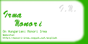 irma monori business card